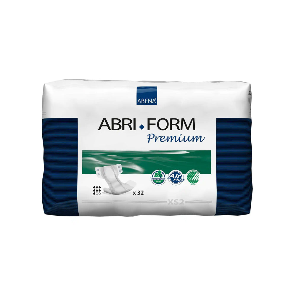 Abri-Form Premium XS2 Unisex Adult Disposable Diaper with tabs, Heavy Absorbency
