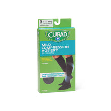 Load image into Gallery viewer, CURAD Knee 20-30mmHg Compression Socks - Black