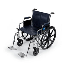 Load image into Gallery viewer, Excel Wheelchair with Removable Desk-Length Arms and Swing-Away Footrests, 22&quot;W
