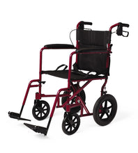 Load image into Gallery viewer, Medline Basic Aluminum Transport Chair with 12&quot; Wheels