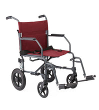 Load image into Gallery viewer, Medline Basic Aluminum Transport Chair with 12&quot; Wheels