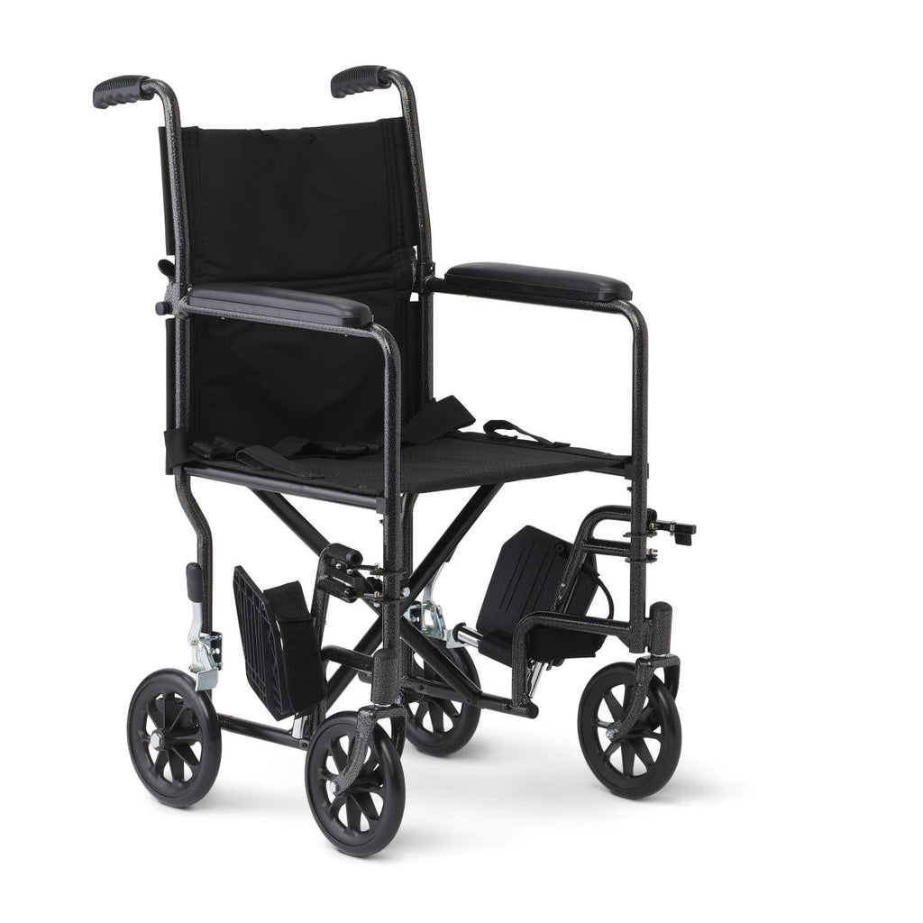 Medline Basic Steel Transport Chairs with 19"