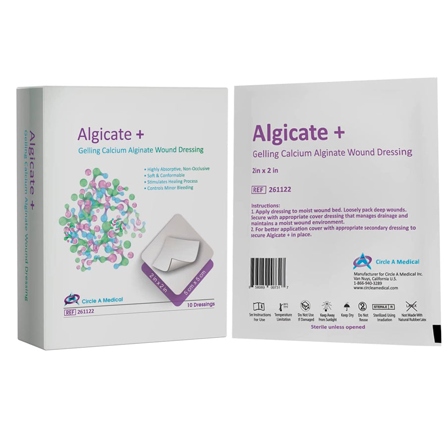 Algicate + Gelling Calcium Wound Dressing 10 / 4in x 4in