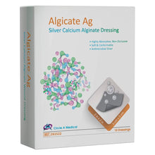 Load image into Gallery viewer, Algicate Ag Silver Calcium Alginate Dressing 10 / 4in x 5in