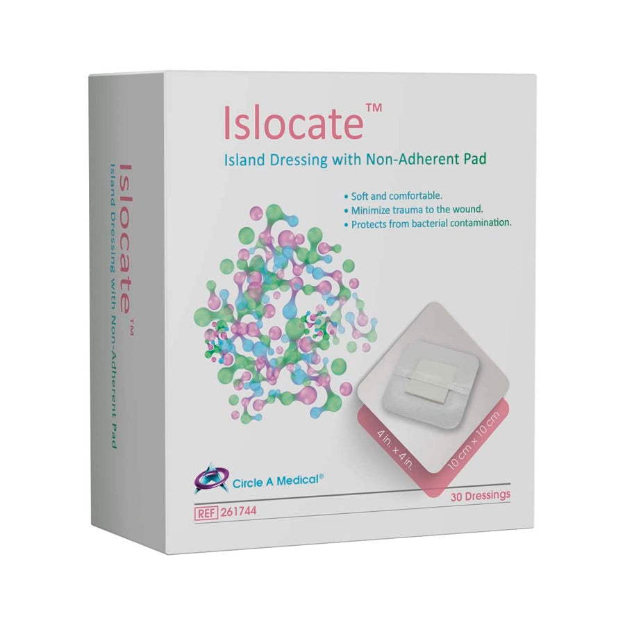 Islocate Bordered Gauze Island Dressing (4"x4") with Non Adherent Pad
