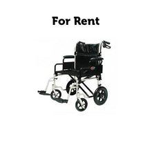 Load image into Gallery viewer, RENTAL HEAVY DUTY TRANSPORT WHEELCHAIR -24IN (WEEKLY)