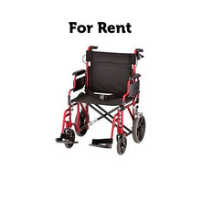 Load image into Gallery viewer, RENTAL HEAVY DUTY TRANSPORT WHEELCHAIR- 22IN (WEEKLY)