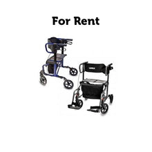 Load image into Gallery viewer, RENTAL HybridLX ROLLATOR TRANSPORT CHAIR (ONE WEEK)