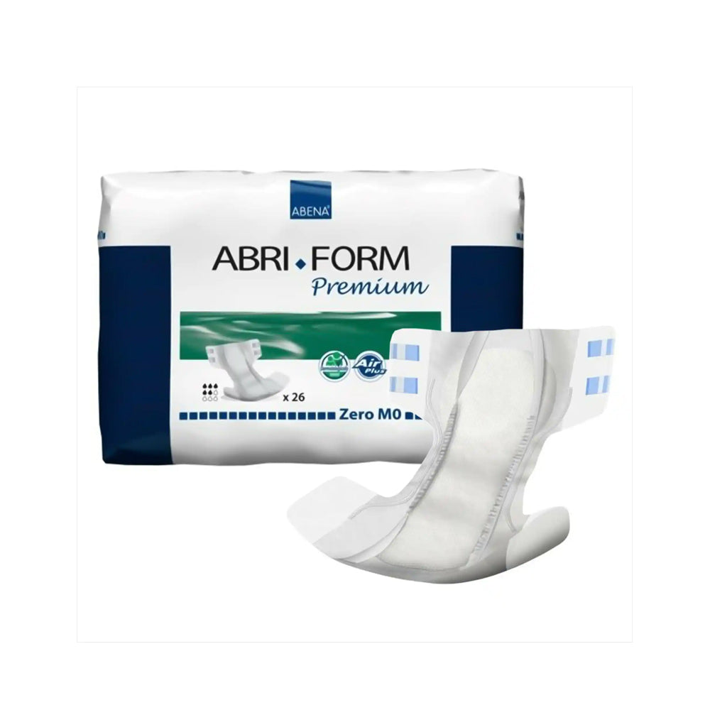 Abri-Form Premium M0 Unisex Adult Disposable Diaper with tabs, Moderate Absorbency