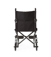 Load image into Gallery viewer, Medline Basic Steel Transport Chair, Hammertone, 19&quot;