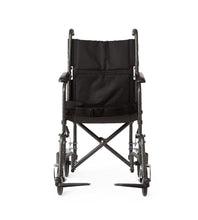 Load image into Gallery viewer, Medline Basic Steel Transport Chair, Hammertone, 19&quot;