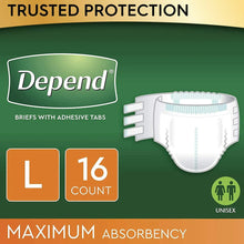 Load image into Gallery viewer, Depend Protection Diapers with Tabs, Maximum