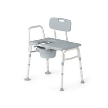 Load image into Gallery viewer, Medline Combination Transfer Bench and Commode