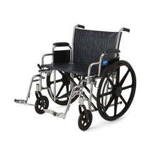 Load image into Gallery viewer, Excel Wheelchair with Removable Desk-Length Arms and Swing-Away Footrests, 22&quot;W