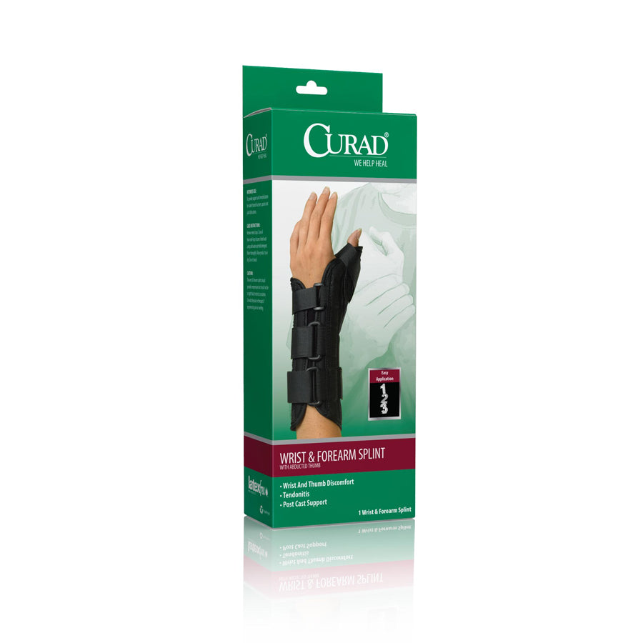 CURAD Wrist and Forearm Splints with Abducted Thumb - Right Arm