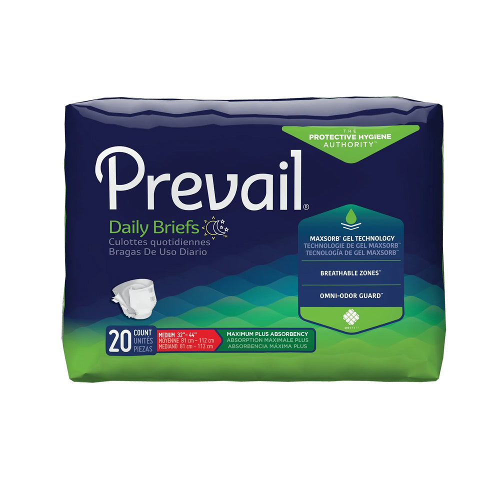 Prevail Daily Adult Diapers with Tabs, Maximum