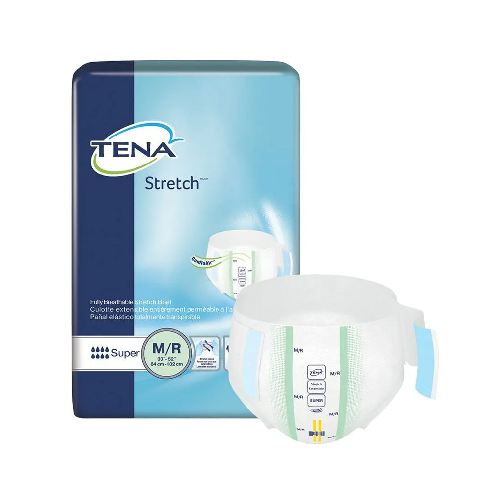 TENA Stretch Super Incontinence Adult Diaper, Super Absorbency
