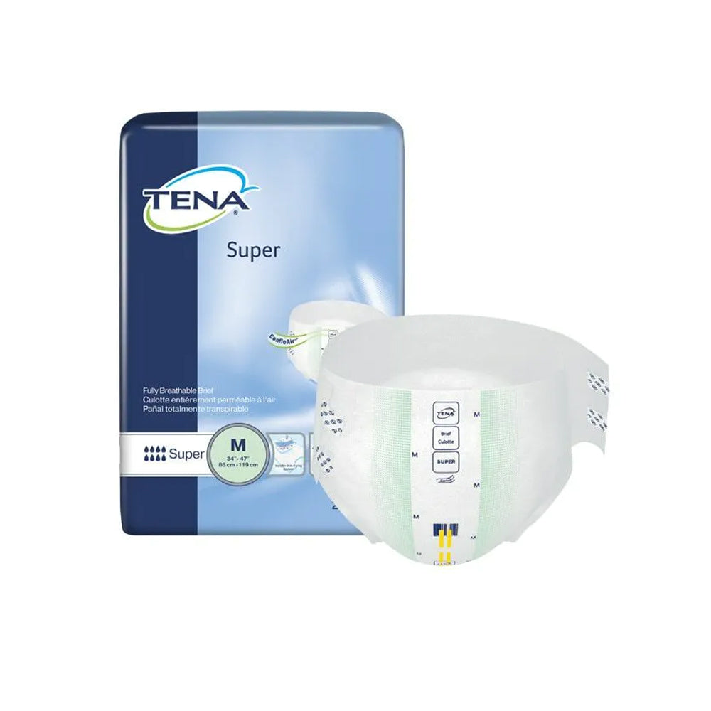 TENA Super Incontinence Adult Diapers, Maximum Absorbency