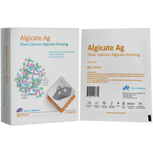 Load image into Gallery viewer, Algicate Ag Silver Calcium Alginate Dressing 10 / 4in x 5in